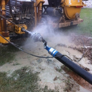 Heavy equipment on a job site